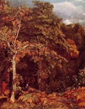 Paisaje boscoso romántico bosque de bosques de John Constable Pinturas al óleo